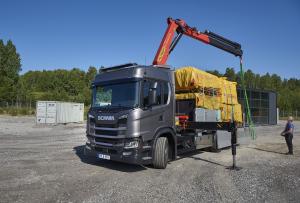 Scania G 410 6x2 Flatbed with Crane '2017